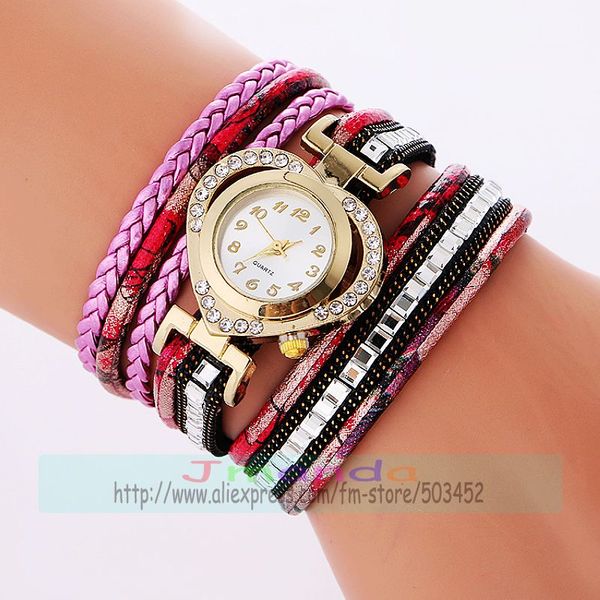 100pcs/lot 918833 heart style weave wrap around quartz elegance leather watch for woman wholesale bracelet watch, Slivery;brown
100pcs/lot 918833 heart style weave wrap around quartz elegance leather watch for woman wholesale bracelet watch, Slivery;brown