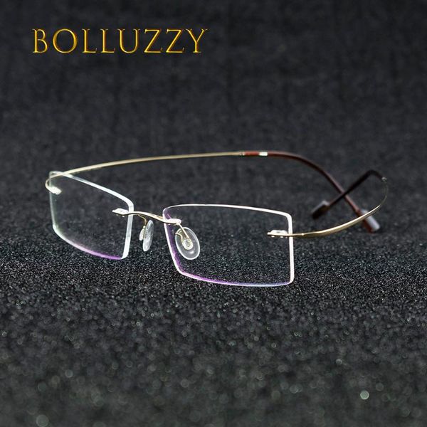rimless eyeglasses titanium glass optical men women 1618 prescription light spectacle metal myopia trimming, Black
rimless eyeglasses titanium glass optical men women 1618 prescription light spectacle metal myopia trimming, Black