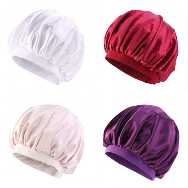 new hair care bonnets pure color bath hat round silk fitted sleep hats satin head wrap bathroom products women 5 3ba b2
new hair care bonnets pure color bath hat round silk fitted sleep hats satin head wrap bathroom products women 5 3ba b2