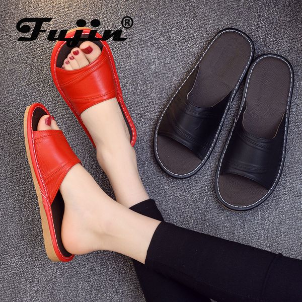 fujin sheepskin slipper leather men's women's indoor non-slip soft bottom home leather comfortable deodorant breathable summer, Black
fujin sheepskin slipper leather men's women's indoor non-slip soft bottom home leather comfortable deodorant breathable summer, Black