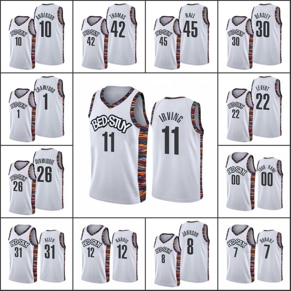 brooklyn nets мужчины карис levert ирвинг дюрант джамал кроуфорд майкл бисли nba белый город пользовательский джерси, Black
brooklyn nets мужчины карис levert ирвинг дюрант джамал кроуфорд майкл бисли nba белый город пользовательский джерси, Black