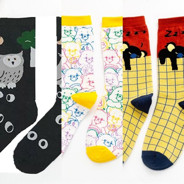 women's and autumn and winter new cotton mid-tube women's cute cartoon socks children's illustration fashion fashionable sock, Black
women's and autumn and winter new cotton mid-tube women's cute cartoon socks children's illustration fashion fashionable sock, Black