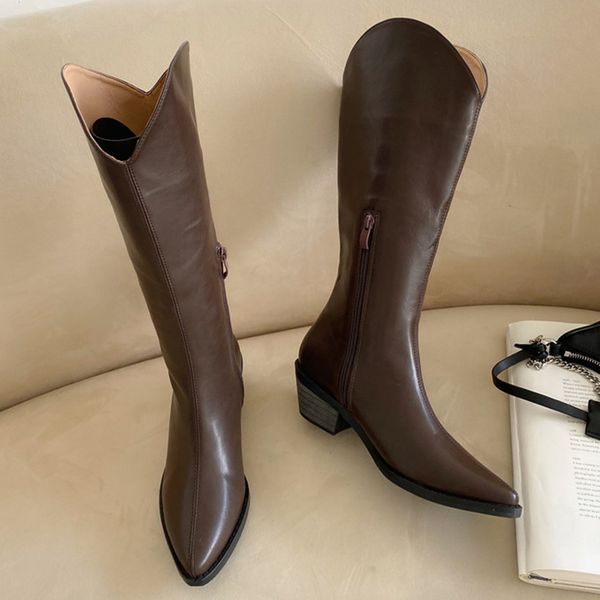 trending women 2020 pointed toe brown cowboy boots square high heels black boots zippers white knee high drag shoes
trending women 2020 pointed toe brown cowboy boots square high heels black boots zippers white knee high drag shoes