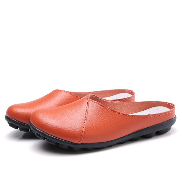 flip flop slippers women sandals genuine leather slippers solid color slip-on comfortable sandals flip flops half shoes, Black
flip flop slippers women sandals genuine leather slippers solid color slip-on comfortable sandals flip flops half shoes, Black
