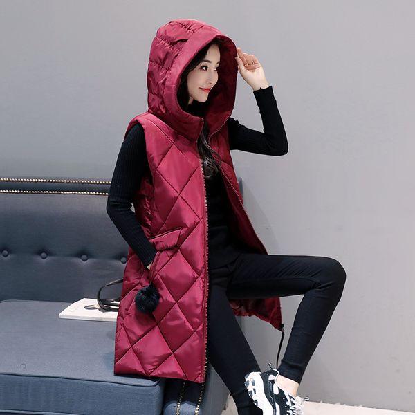 autumn winter vest women waistcoat 2019 new fashion female sleeveless jacket hooded warm long vest cotton feminino plus size
autumn winter vest women waistcoat 2019 new fashion female sleeveless jacket hooded warm long vest cotton feminino plus size