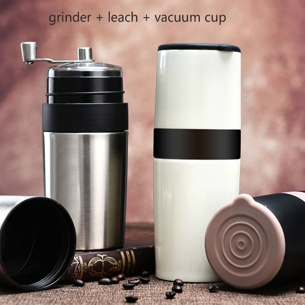stainless steel portable multi-function coffee maker machine 400ml vacuum cup manual coffee bean grinder mill
stainless steel portable multi-function coffee maker machine 400ml vacuum cup manual coffee bean grinder mill
