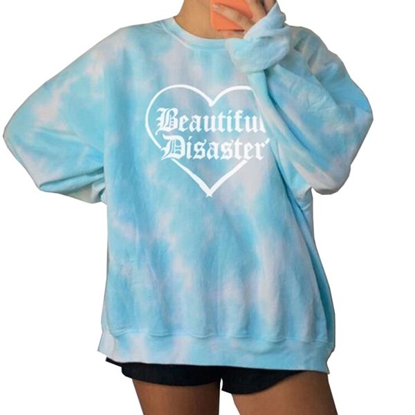 2020 autumn womens hoodies casual long sleeve sweatshirt female loose tie dye letter printed hoodie pullover plus size, Black
2020 autumn womens hoodies casual long sleeve sweatshirt female loose tie dye letter printed hoodie pullover plus size, Black