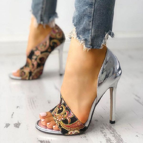 new women pumps print open toe high heels party sandals stiletto platform bridal wedding shoes zapatos de mujer, Black
new women pumps print open toe high heels party sandals stiletto platform bridal wedding shoes zapatos de mujer, Black