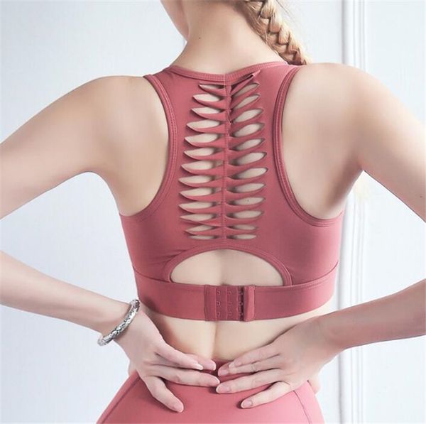 seamless shockproof padded sports yoga bras women running fitness athletic bras back hollow-out yoga tank sports bra, White;black
seamless shockproof padded sports yoga bras women running fitness athletic bras back hollow-out yoga tank sports bra, White;black