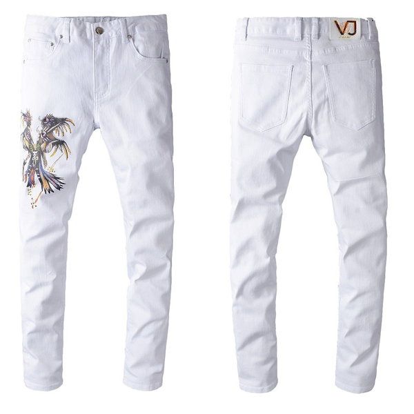 2020 fashion mens straight slim fit biker jeans distressed skinny denim jeans hiphop trousers rock revival jeans, Blue
2020 fashion mens straight slim fit biker jeans distressed skinny denim jeans hiphop trousers rock revival jeans, Blue