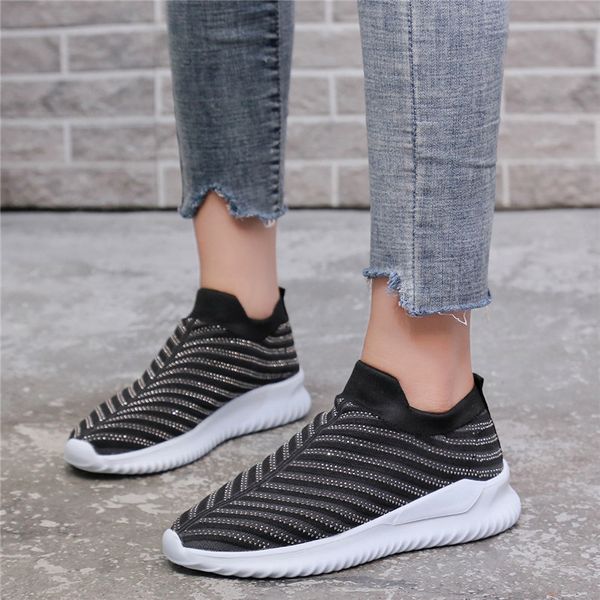 wdhkun женщины весна осень sneaker трикотажная сетка цельнолитные обувь casual поскользнуться на flat soft обувь для ходьбы zapatos de mujer, Black
wdhkun женщины весна осень sneaker трикотажная сетка цельнолитные обувь casual поскользнуться на flat soft обувь для ходьбы zapatos de mujer, Black