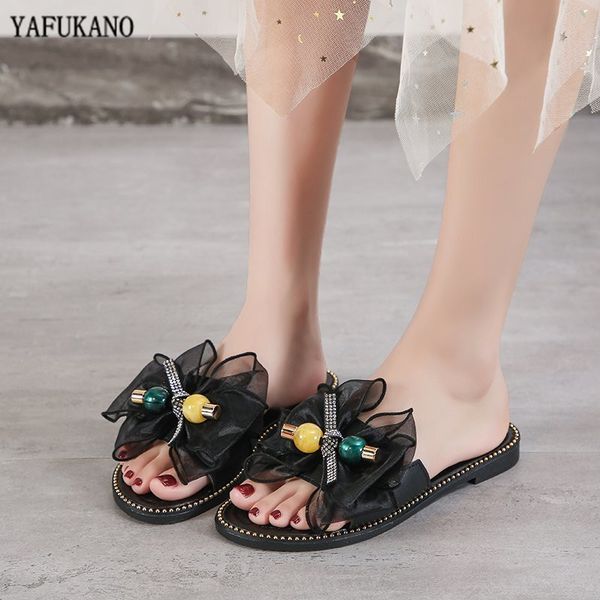 sweet butterfly-knot slippers women comfortable soft bottom summer beach shoes woman bling crystal flat heel slides lady, Black
sweet butterfly-knot slippers women comfortable soft bottom summer beach shoes woman bling crystal flat heel slides lady, Black