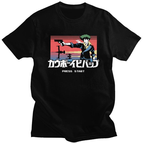 classic retro pixel cowboy bebop t-shirt men short sleeve anime manga spike spiegel tshirt pre-shrunk cotton tee shirt merch
classic retro pixel cowboy bebop t-shirt men short sleeve anime manga spike spiegel tshirt pre-shrunk cotton tee shirt merch