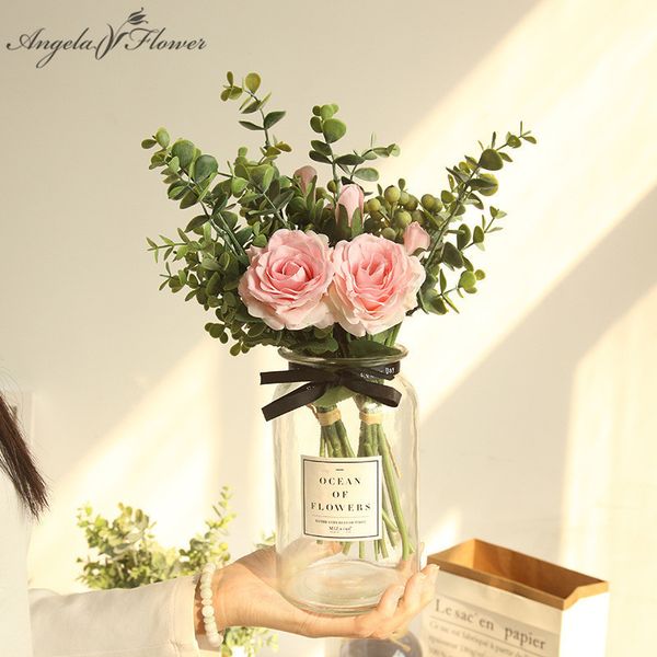 artificial rose silk flower peonies +berry plants bride bouquet decor for office bedside table home diy wedding wall accessories
artificial rose silk flower peonies +berry plants bride bouquet decor for office bedside table home diy wedding wall accessories