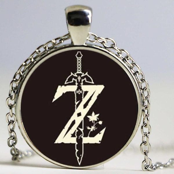 adventure game the legend of zelda necklace breath of the wild game z sword sign crystal pendant jewelry for games player, Silver
adventure game the legend of zelda necklace breath of the wild game z sword sign crystal pendant jewelry for games player, Silver
