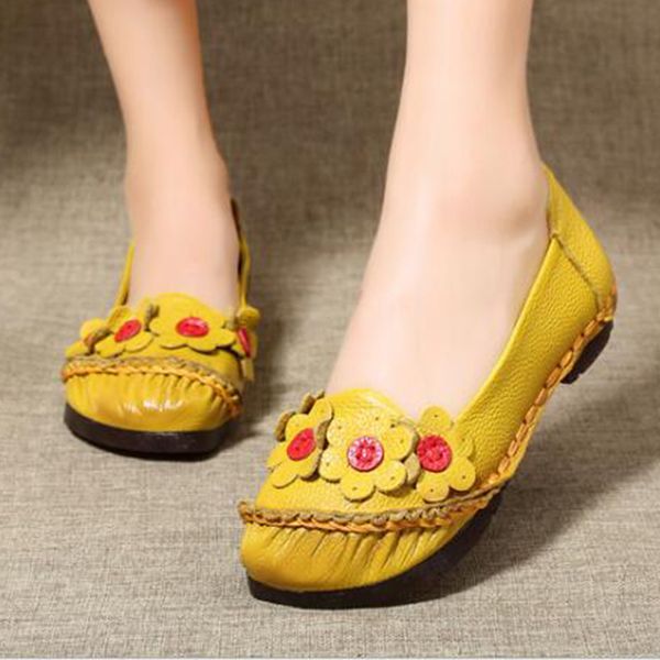 shallow mouthgenuine leather women shoes casual flower single flat round toe shoes retro soft comfortable women flats sy233, Black
shallow mouthgenuine leather women shoes casual flower single flat round toe shoes retro soft comfortable women flats sy233, Black