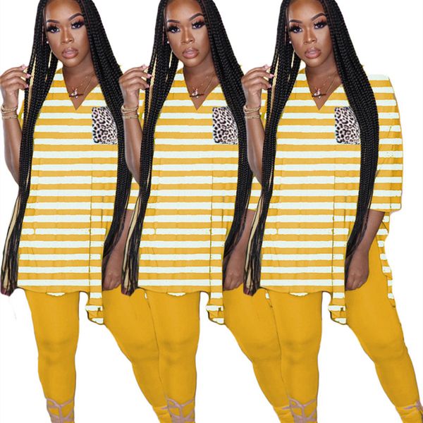 women two piece outfits fashion tracksuit striped leopard print long sleeve t shirt pants trousers sports suits woman clothes d8402, Gray
women two piece outfits fashion tracksuit striped leopard print long sleeve t shirt pants trousers sports suits woman clothes d8402, Gray