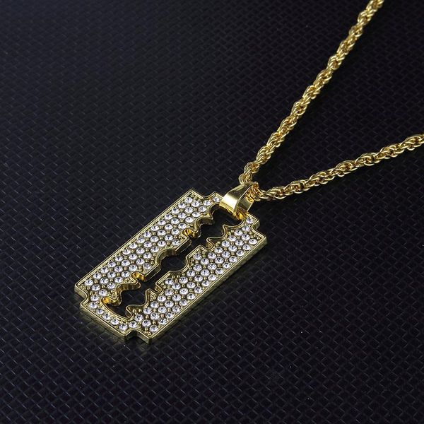 fashion women men blade pendant necklace hip hop jewelry punk style simple rhinestone gold long chain necklaces party jewelry, Silver
fashion women men blade pendant necklace hip hop jewelry punk style simple rhinestone gold long chain necklaces party jewelry, Silver