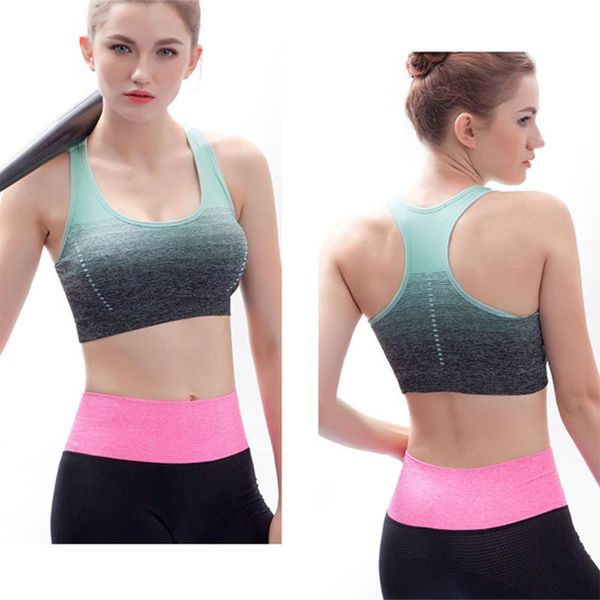 gradient sports bra yoga fitness running strength shockproof without rims quick dry beauty back push up bra underwear 2110, White;black
gradient sports bra yoga fitness running strength shockproof without rims quick dry beauty back push up bra underwear 2110, White;black