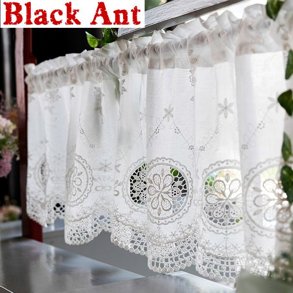 american pastoral hollow-out white short curtain kitchen door partition decor bedroom bookcase cabinet half curtain dl-x742#3
american pastoral hollow-out white short curtain kitchen door partition decor bedroom bookcase cabinet half curtain dl-x742#3