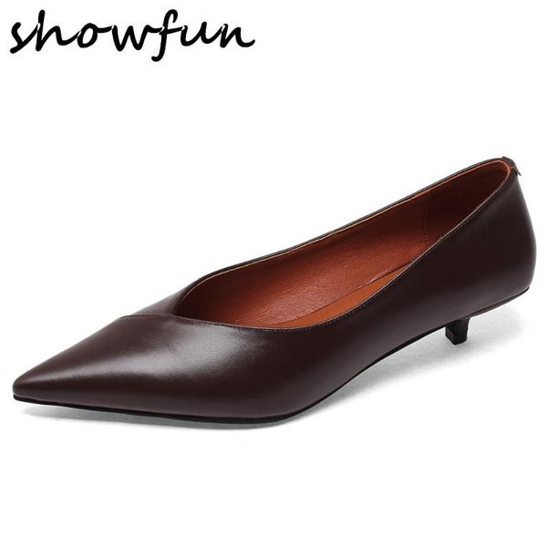women's genuine leather kitten heel pointed toe slip-on pumps elegant ladies low heel comfortable style dress shoes 33-40 hot, Black
women's genuine leather kitten heel pointed toe slip-on pumps elegant ladies low heel comfortable style dress shoes 33-40 hot, Black