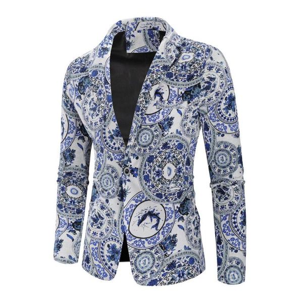 suit men blazer 100% cotton ethnic style print floral suit jacket blazer slim fit fashion 2020 new, White;black
suit men blazer 100% cotton ethnic style print floral suit jacket blazer slim fit fashion 2020 new, White;black