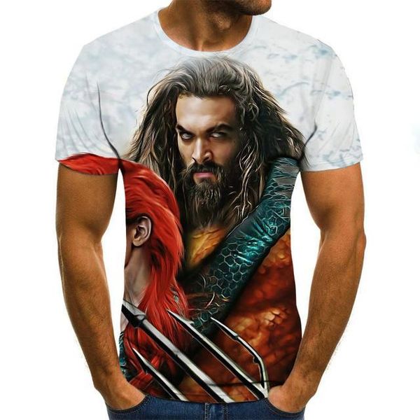 new print 3d print shirts anime oversized plus size men clothing