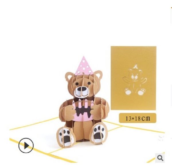 2020 creative 3d greeting card birthday bear christmas 3d paper carving creative card birthday valentine's day card 004
2020 creative 3d greeting card birthday bear christmas 3d paper carving creative card birthday valentine's day card 004
