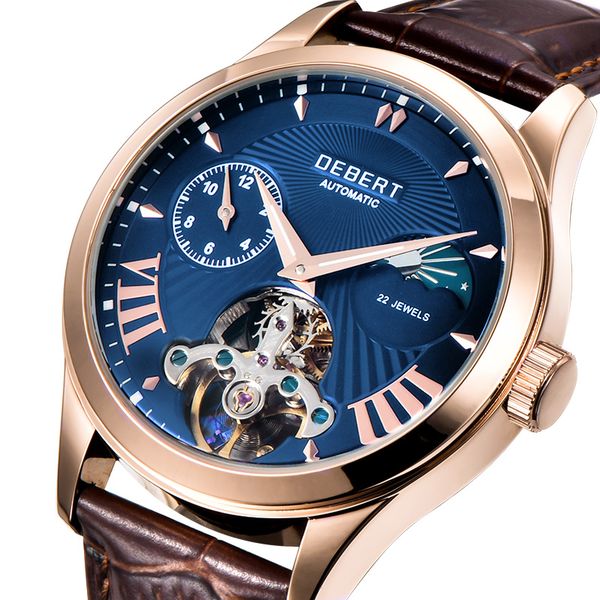 tourbillon moon phase automatic mechanical men watches 41mm male wrist watch classic steel case leather clock, Slivery;brown
tourbillon moon phase automatic mechanical men watches 41mm male wrist watch classic steel case leather clock, Slivery;brown