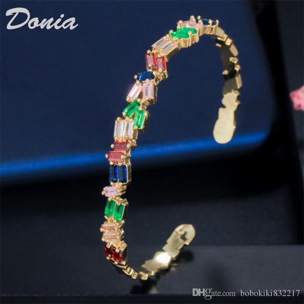donia jewelry christmas color exaggeration two copper micro inlay zircon adjustable bracelet personality geometric pattern party, Black
donia jewelry christmas color exaggeration two copper micro inlay zircon adjustable bracelet personality geometric pattern party, Black