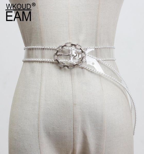 wkoud eam 2020 new diamond pin buckle pvc transparent fine women's blets fashion personality trendy waist belt tide pf812, Black;brown
wkoud eam 2020 new diamond pin buckle pvc transparent fine women's blets fashion personality trendy waist belt tide pf812, Black;brown