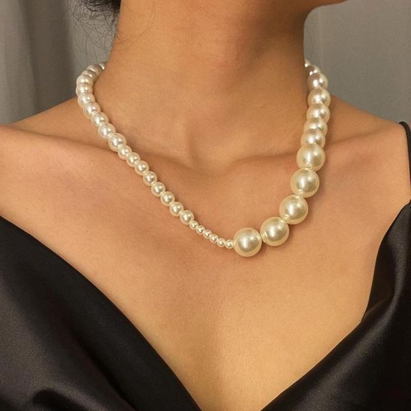 lacteo simple minimalist imitation pearl chain choker necklace summer beach with bikini pearl jewelry for women necklace gifts, Golden;silver
lacteo simple minimalist imitation pearl chain choker necklace summer beach with bikini pearl jewelry for women necklace gifts, Golden;silver