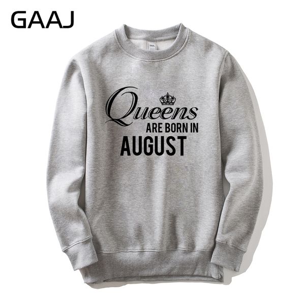 gaaj sweatshirt "queens are born in august" men and women, brand clothing for men, popular skate with hip hop print, Black
gaaj sweatshirt "queens are born in august" men and women, brand clothing for men, popular skate with hip hop print, Black