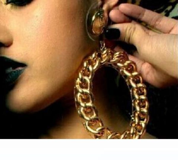 promotion exaggeration new fashion acrylic big round golden chain swing earrings women statement earring nightclub party charm jewelry gift, Golden;silver
promotion exaggeration new fashion acrylic big round golden chain swing earrings women statement earring nightclub party charm jewelry gift, Golden;silver