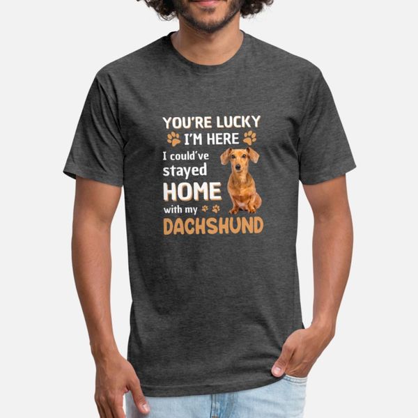 lucky have home with my dachshund dog t shirt men custom cotton round collar leisure interesting authentic spring unique shirt
lucky have home with my dachshund dog t shirt men custom cotton round collar leisure interesting authentic spring unique shirt