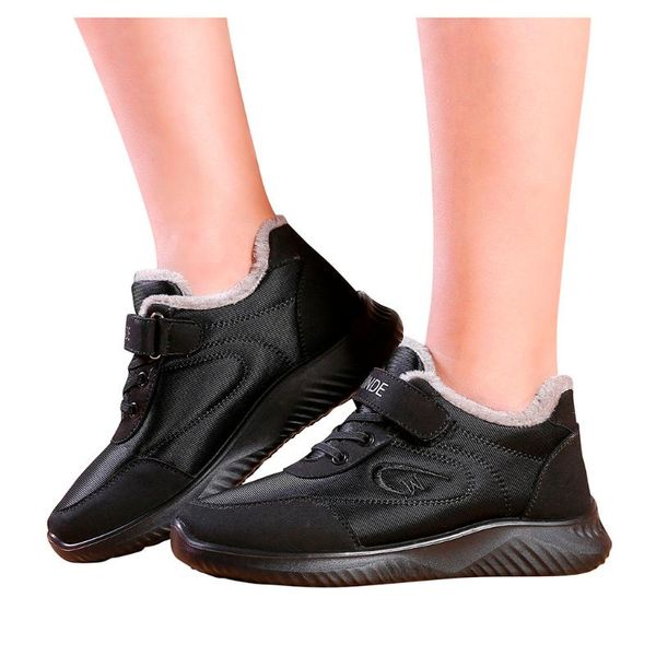 2020 women's short boots winter solid color platform bootie outdoor shoes woman flock footwear warm non-slip hiking snow boots, Black
2020 women's short boots winter solid color platform bootie outdoor shoes woman flock footwear warm non-slip hiking snow boots, Black
