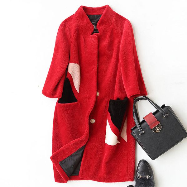 coat fur women's winter jacket women 2020 winter natural sheep shearing fur coats long warm real wool jackets overcoat whf31 s s, Black
coat fur women's winter jacket women 2020 winter natural sheep shearing fur coats long warm real wool jackets overcoat whf31 s s, Black