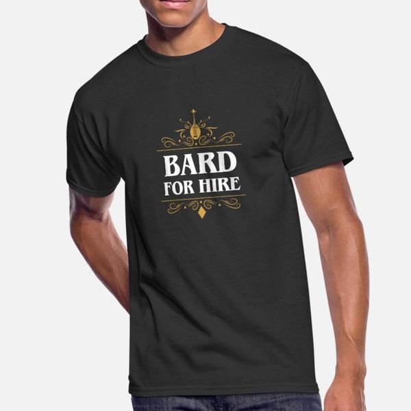 bard for hire tablerpg classes t shirt men knitted short sleeve s-xxxl original crazy new style spring autumn pictures shirt
bard for hire tablerpg classes t shirt men knitted short sleeve s-xxxl original crazy new style spring autumn pictures shirt