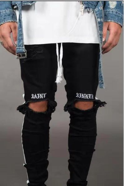 stripes jeans hiphop skateboard pencil pants new mens jean pantalones street black holes designer white, Blue
stripes jeans hiphop skateboard pencil pants new mens jean pantalones street black holes designer white, Blue