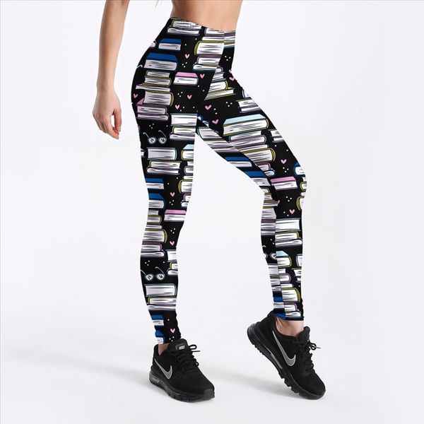 women fashion leggings workout fitness casual pants trousers books printed high waist pants s xxxxl drop shipping, Black
women fashion leggings workout fitness casual pants trousers books printed high waist pants s xxxxl drop shipping, Black