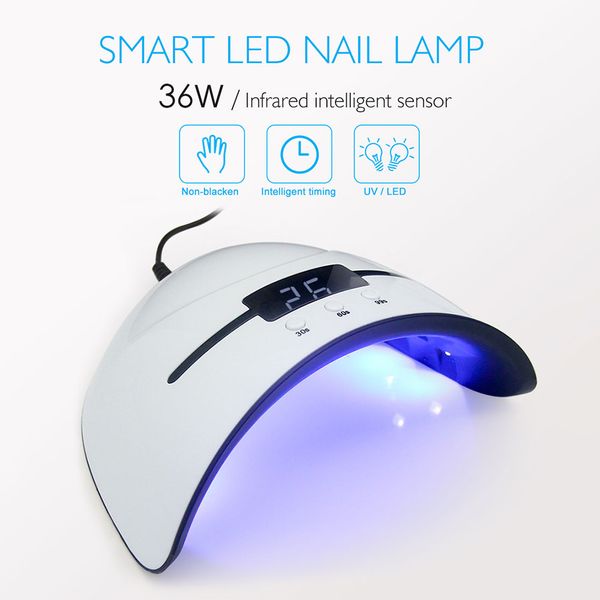 36w led nail lamp with 12pcs leds uv lamp for manicure gel nail dryer nail polish drying lamp auto sensor manicure tools machine
36w led nail lamp with 12pcs leds uv lamp for manicure gel nail dryer nail polish drying lamp auto sensor manicure tools machine