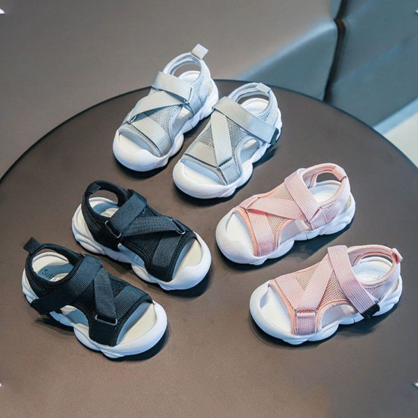 new arrival summer kids sandals boys girls soft bottom mesh sneakers breathable slip-resistant beach shoes brand flat footwear, Black;red
new arrival summer kids sandals boys girls soft bottom mesh sneakers breathable slip-resistant beach shoes brand flat footwear, Black;red