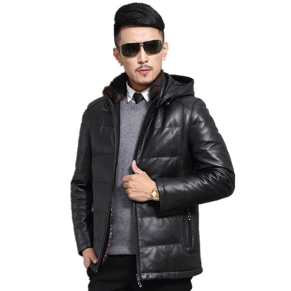 leather jacket winter jacket men collar genuine sheepskin coat warm down plus size erkek mont jlk15726 my1846, Black
leather jacket winter jacket men collar genuine sheepskin coat warm down plus size erkek mont jlk15726 my1846, Black
