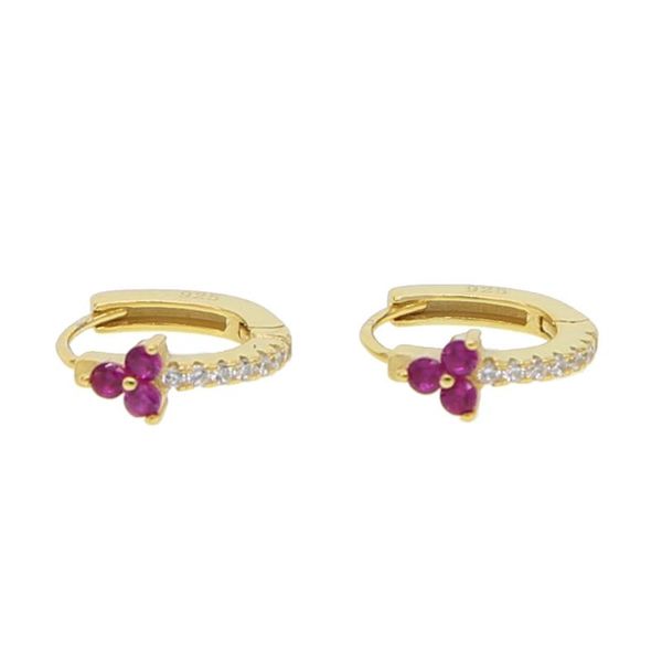 luxury pink cz flower earring hoops delicate women earring minimalist gold color cz thin in real 925 sterling silver, Golden;silver
luxury pink cz flower earring hoops delicate women earring minimalist gold color cz thin in real 925 sterling silver, Golden;silver
