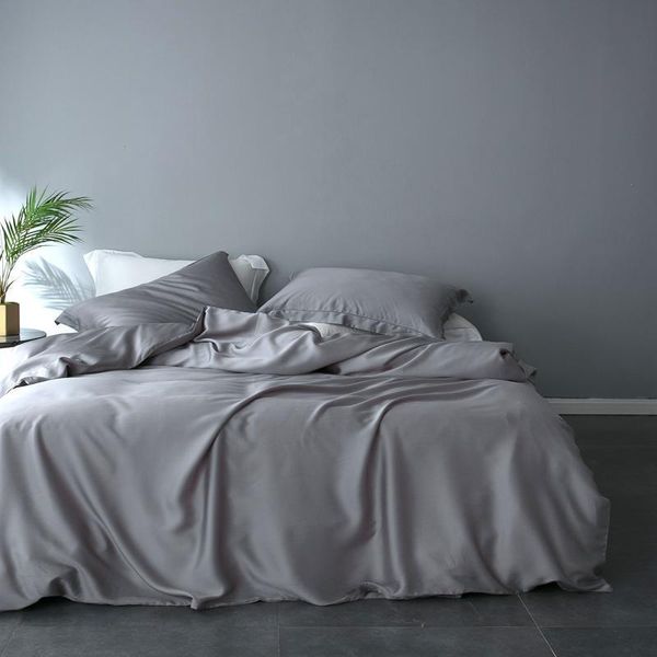 white gray silk bed sheet king size bedding set luxury bed cover fitted sheet set duvet cover pillowcase parure de lit
white gray silk bed sheet king size bedding set luxury bed cover fitted sheet set duvet cover pillowcase parure de lit