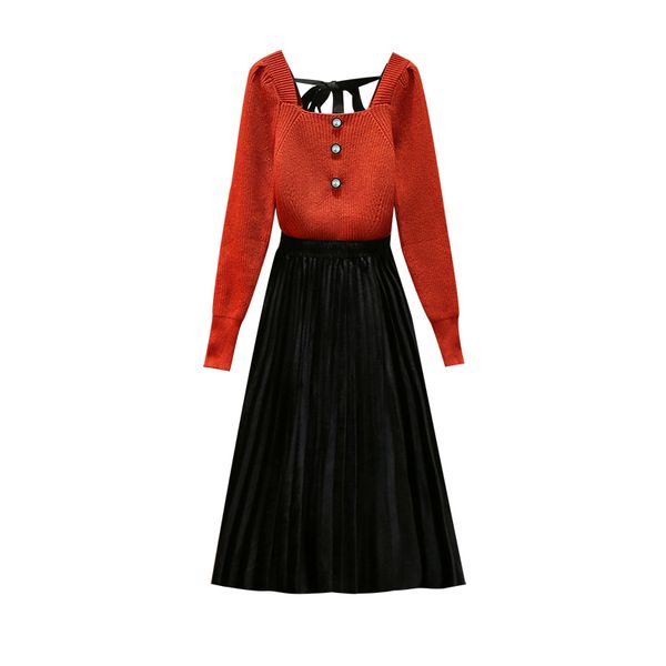 big yards couture autumn new knitting sweater long black skirt women two-piece clothing set warm vogue lady outfit knit top
big yards couture autumn new knitting sweater long black skirt women two-piece clothing set warm vogue lady outfit knit top