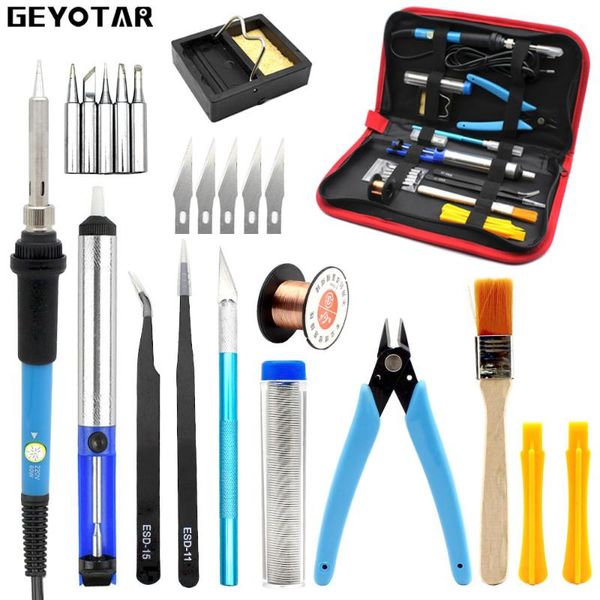 adjustable temperature electric soldering iron 220v 60w eu plug welding tool 5pcs irontips desoldering pump solder wire tweezers
adjustable temperature electric soldering iron 220v 60w eu plug welding tool 5pcs irontips desoldering pump solder wire tweezers