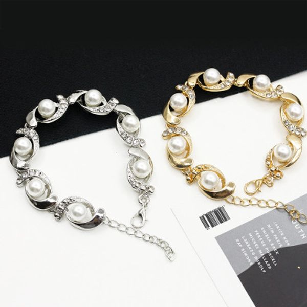 new fashion rhinestone pearl bracelet for women girl accessories jewelry wholesale, Black
new fashion rhinestone pearl bracelet for women girl accessories jewelry wholesale, Black
