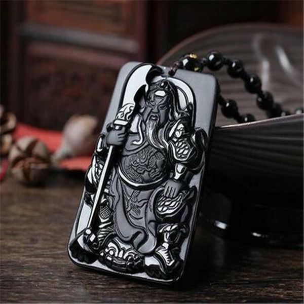 obsidian guan yu pendentif collier chanceux pierre chinoise fait à la main 100% bénédiction, Silver
obsidian guan yu pendentif collier chanceux pierre chinoise fait à la main 100% bénédiction, Silver