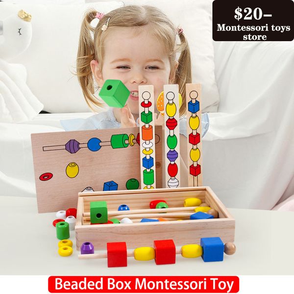 wooden bead box color puzzles toys shape recognition hand-eye coordination educational toy
wooden bead box color puzzles toys shape recognition hand-eye coordination educational toy